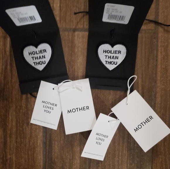 New 2 MOTHER Holier Than Thou Denim Patches and Mother Tags. - Picture 5 of 14